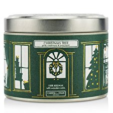 The Candle Company Blechdose Kerze - Bienenwachs, Weihnachtsbaum (8x5) cm