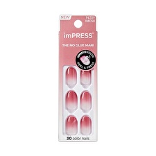 Kiss Self-adhesive Nails Impress Color Nails (beat The Heat) 30 Pcs
