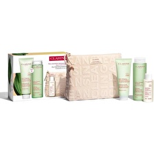 Clarins Cleansing Combination Set Foaming Cleanser 125ml/lotion 200ml/milk 50ml/purse 375ml