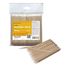 Staleks Orange Expert Manicure Sticks 110 Mm (wooden Stick) 100 Pcs