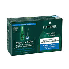 Rene Furterer Set Triphasic Progressive Anti-hair Loss Ampoules Treatment Serum For Hair Unisex 8 Pcs 5ml