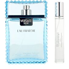 Versace Man Eau Fraiche Set Eau De Toilette 100ml & Eau De Toilette 10ml & Cosmetic Bag 100ml