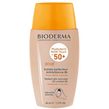 Bioderma Photoderm Nude Touch Perfect Skin Spf 50+ Light Colour - Mléko Na Opalování Pro Citlivou Pleť 40ml