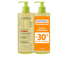 A-derma Exomega Control Emollient Shower Oil Pack 2x 500ml