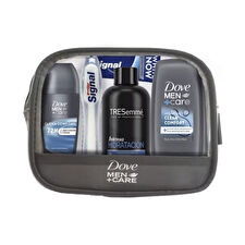 Dove Men's Travel Toiletry Bag Case 5 Pcs