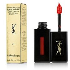 Yves Saint Laurent Rouge Pur Couture Vernis A Levres Vinyl Cream Creamy Stain - # 411 Rhythm Red 5.5ml/0.18oz