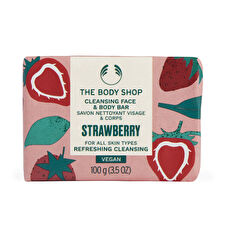 The Body Shop Strawberry Cleansing Face & Body Bar 100.0g