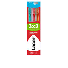 Lacer Cepillo Dental Cabezal Pequeño Medio Pack 3 U