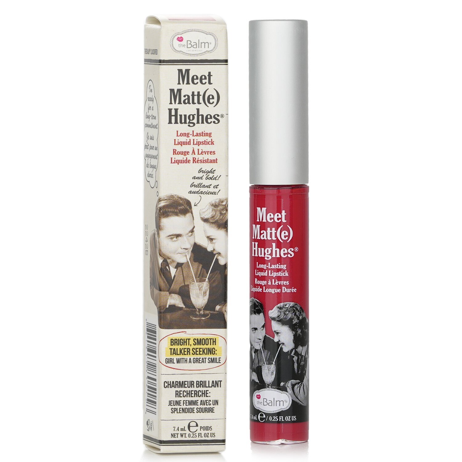 theBalm Meet Matte Hughes : Matte Liquid Lipstick - 12 Colors - Devoted - 7.4ml