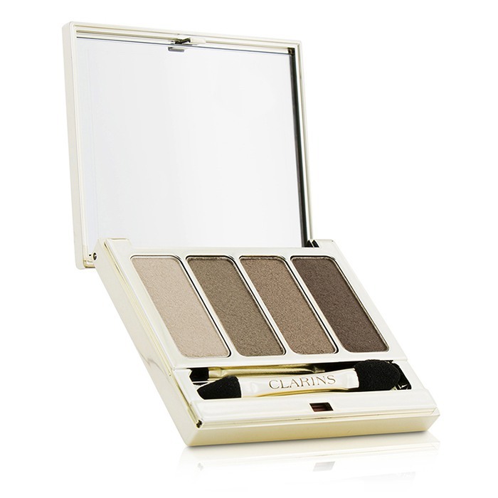 Clarins 4 Colour Eyeshadow Palette (Smoothing & Long Lasting) 03 Brown 6.9g Cosmetics Now