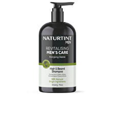 Naturtint Revitalising Men's Care Hair And Beard Shampoo Energizing Cleansing 500ml