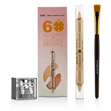 60 Sekunden zum Contoured Brows Kit (1x Brow Duo Bleistift, 1x Smudge Pinsel, 1x Duo Sharpener) 3 Stück