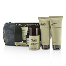 Travel Essentials für Männer Set: Peeling Gel + Rasiercreme + After-Shave Moisturizer 50ml 3 Stück 100ml