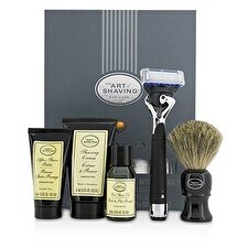 The Art Of Shaving Lexington Collection Power Shave Set: Rasiermesser + Pinsel + Rasieröl + Rasiercreme + After Shave Balsam - Ohne Batterie 5pcs