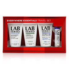 Lab Series Travel Set: Multi-Action Face Wash 30ml + Face Lotion 30ml + Rasierschaum 30ml + Lippenbalsam 4.3g 4St