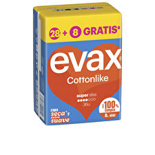 Evax Cottonlike Super Wings Pads 36 U