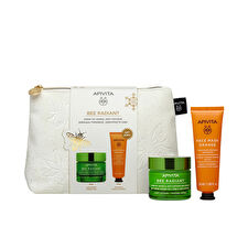 Apivita Bee Radiant Gel-cream Signs Of Aging And Anti-fatigue Set 2 Pcs