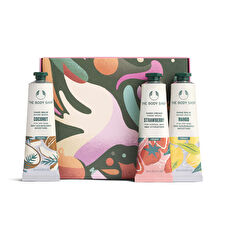 The Body Shop G1 Hand Care Trio Set British Rose Hand Cream 30ml/strawberry Hand Cream 30ml/pink Grapefruit Hand Cream 30?ml 90ml