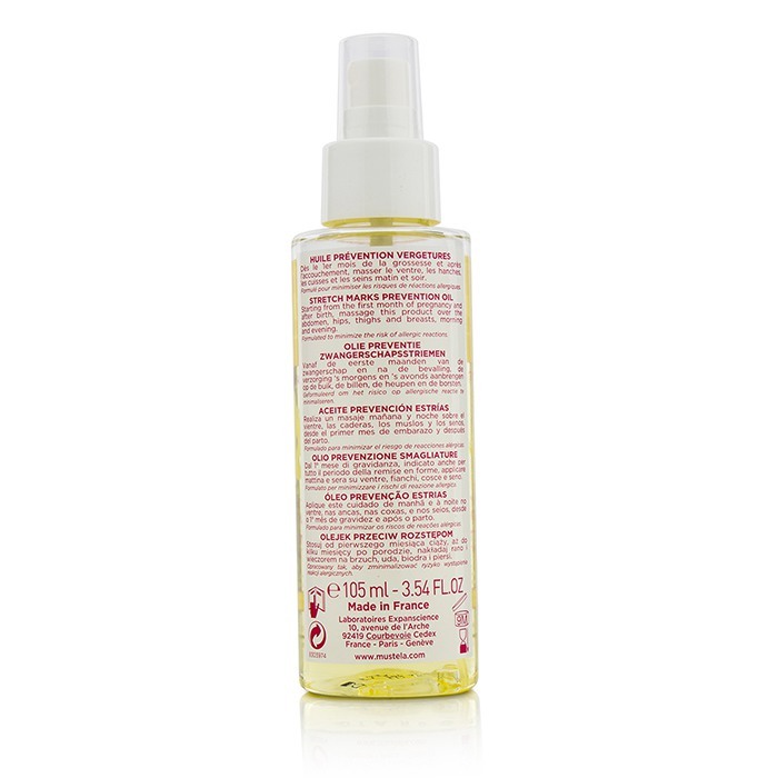 mustela stretch marks prevention oil 105ml