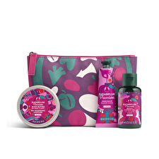 The Body Shop G2 Mini Love & Plums Giftset Shower Gel 60ml/body Butter 50ml/ramie Bath Lily 110ml
