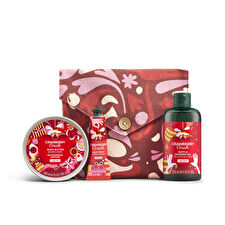 The Body Shop G3 Cranberry Essentials Giftset Shower Gel 250ml/body Yogurt 200ml/hand Cream 30ml/soap Bar 100g/bath Lily 580ml