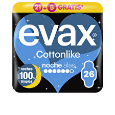 Evax Cottonlike Night Pads Wings 26 Units