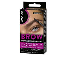 Syoss Brow Tint Permanent Eyebrows #dark Brown 1 U