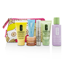 Travel Set: Gesichtsseife + Lotion 2 60ml + DDML + Smart Serum 10ml + Turnaround Serum 7ml + Alles über Augen 7ml + Tasche 6pcs + 1bag 30ml