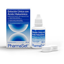Pharmaset Unique Solution With Hyaluronic Acid For Soft Contact Lenses 60ml