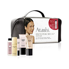 Atashi Ritual Pearl Skin Effect 360 Toiletry Bag 6 Pcs Case