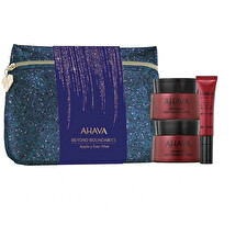 Ahava Apple-y Ever After Set Ahava: Aos Advanced Deep Wrinkle Anti-aging Cream For Face 50ml & Apple Of Sodom Anti-wrinkle Night Sleeping Mask 50ml & Aos Advanced Deep Wrinkle Smoothing Eye Cream 15ml & Gwp Textile Pouch