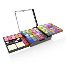 Cameleon MakeUp Kit Deluxe G2363 (66x Lidschatten, 5x Rouge, 2x gepresstes Puder, 4x Lipgloss, 3x Applikator)