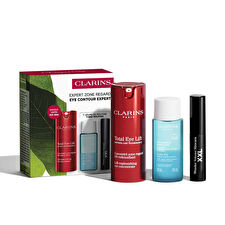Clarins Set Clarins: Total Eye Lift Day Eye Serum 15ml & Instant Eye Makeup Remover Lotion 30ml & Wonder Volume Volumising Mascara Black 3ml *miniature