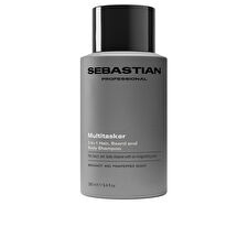 Sebastian Professionals Multitasker 3-in-1 Shampoo For Men Hair Beard And Body Cleanses And Provides Freshness 280ml