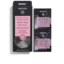 Apivita Express Beauty Gentle Cleansing Face Mask With Pink Clay 2x 8ml