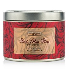 The Candle Company Tin Can 100% Bienenwachs Kerze mit Holz Docht - Red, Red Rose (8x5) cm