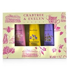 Crabtree & Evelyn Heritage Hand Therapy Set (1x Alte Welt Jasmin, 1x Florentiner Freesie, 1x Venezianisches Veilchen) 3x25g/0.9oz