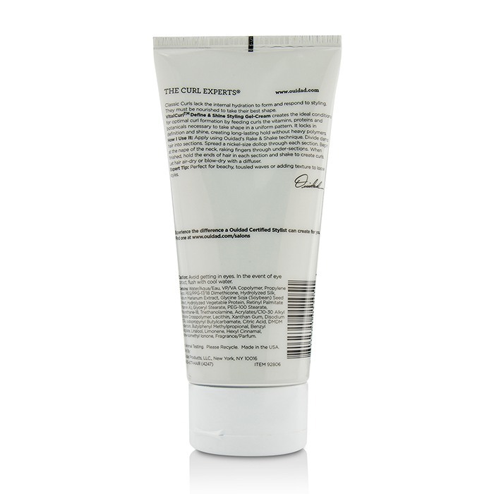 Ouidad VitalCurl Define & Shine Styling GelCream (Classic Curls) 175ml