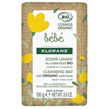 Klorane Baby Vegan Soothes Soap Bar For Hair & Body 100 G