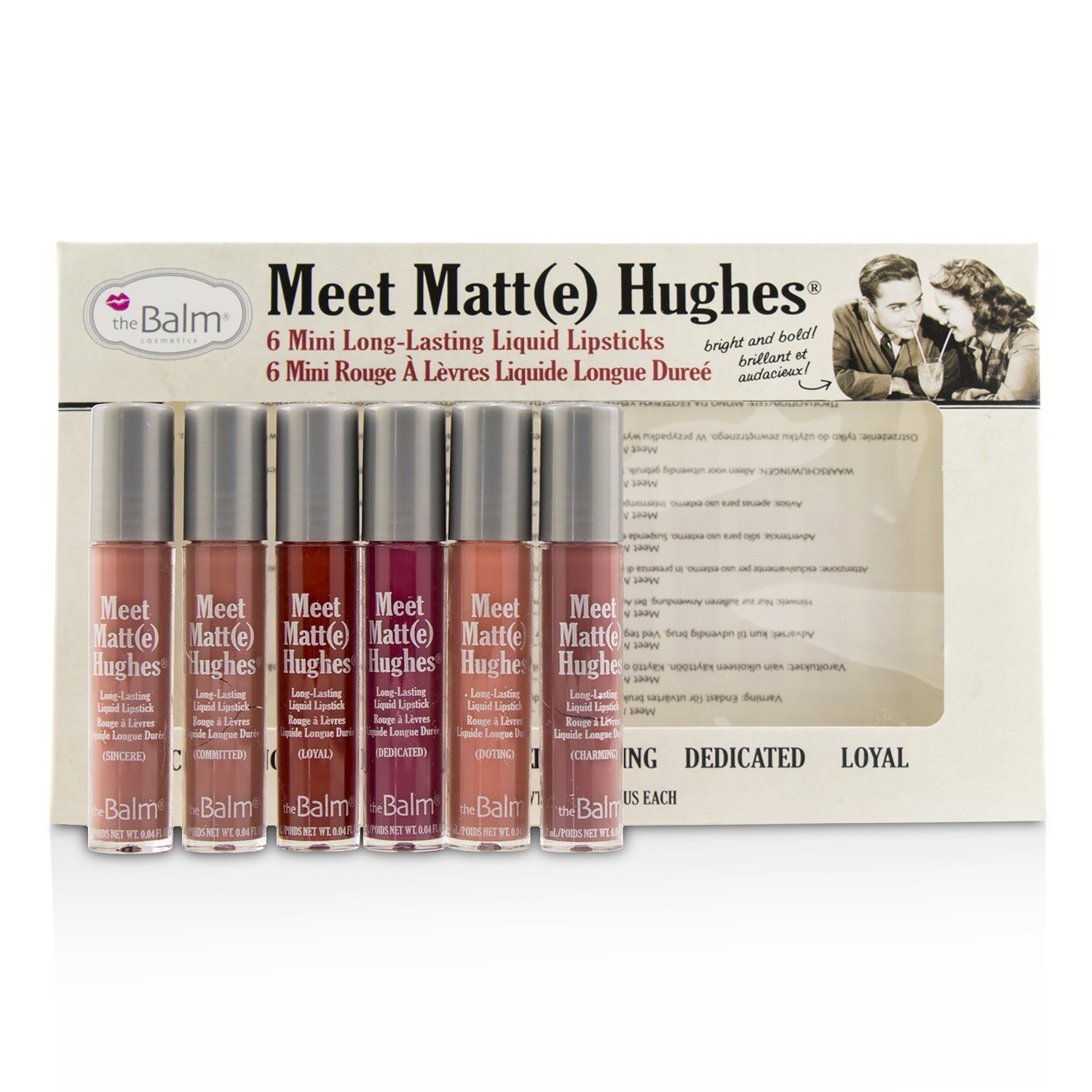 TheBalm Meet Matt(e) Hughes 6 Mini Long Lasting Liquid Lipsticks Kit -  Vol.1 6x1.2ml/0.04oz