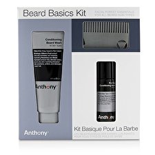 Anthony Beard Basics Kit: 1x Conditioning Beard Wash 177ml, 1x Pre-Shave + Conditioning Beard Oil 59ml, 1x Beard Comb 3pcs