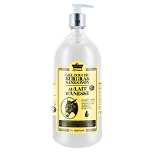 Les Petites Bains De Provence Donkey Milk Shower Gel For Body Face & Hair For Sensitive Skin 1000ml