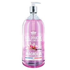 Les Petites Bains De Provence Magnolia Shower Gel For Body Face & Hair For Sensitive Skin 1000ml