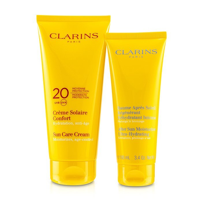 Clarins SunSet Kit Sun Care Cream SPF 20 200ml + After Sun Moisturizer