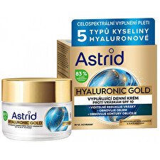 Astrid Hyaluronic Gold Cream Spf 10 - Anti-wrinkle Day Cream 50ml