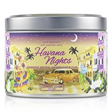 The Candle Company Tin Can 100% Beeswax Candle with Wooden Wick - Havana Nights (8x5) cm