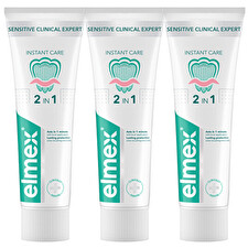 Elmex Toothpaste Sensitive Clinical Expert Instant Care Trio 3x 75ml