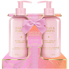 Baylis & Harding Hand And Body Care Set ( Jojoba Vanilla & Almond Oil ) - Gift Set 300ml