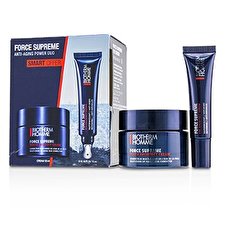 Biotherm Homme Force Supreme Anti-Aging Power Duo Set: Youth Architect Cream 50ml + Eye Architect Serum 15ml 2pcs