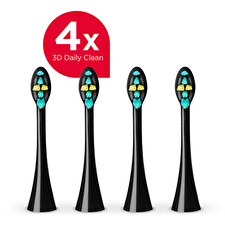 Concept D Daily Clean Black Zk0071 - Replacement Heads 3 Pcs
